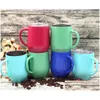 Tazas Taza de vino de acero inoxidable de 12 onzas Taza de cerveza insada al vacío de doble pared Tazas de béisbol Vasos rápidos Entrega de gota Hogar Jardín Cocina, Otyhk