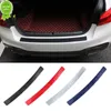 Car Stickers 90cm Universal Car Rear Trunk Bumper Carbon Fiber Sticker Decals Auto Anti-Scratch Anti-Collision Protection Strips