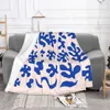 Deken Henri Matisse Deken Fleece Textiel Decor Scandinavisch Geometrisch Algen Draagbaar Superzacht Gooi Deken voor Thuis Buiten Quilt 230422