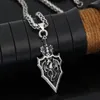 Colares pendentes Personalidade dominante masculina Viking Knight Dragon Medal Medal Colares Cool Rune Amulet Jóias