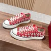 Designerskie buty kobiety trenerzy v trampki wytłaczane buty płócienne Low Top Men skórzane tenisówki Treaker Trainer Drukujący Chunky Buty na zewnątrz