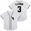 DJ Illenium Singer 3# Jersey White Black All Stuthed Fashion версия Diamond Edition Mens Women Youth Baseball Jerseys