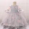 Fille Robes De Noël Né Vêtements Bébé Robe À Manches Longues 1er Anniversaire Pour Enfants Frock Party Princesse Baptême 0-24 Mois Vestidos