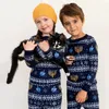 Tenues assorties pour la famille Tenues assorties pour la famille Vêtements de pyjama pour la famille de Noël Ensemble de pyjamas assortis pour la famille de Noël Imprimé Adulte Enfant Bébé Hiver Chaud 231123