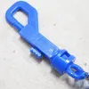 Nyckelring med klippfjäderspolningsladdning Tether Flexibel stöldfast stretch Elastic Lanyard Keyring Fashion Key Chain Key Ring Random Color ZZ