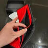 Kreditkort plånbok lyxkort hållare designer kort fodral män tunn handväska röd plånbok förvaring väska vikmynt med originallåda