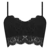 Women's Tanks Solid Lace Floral Unpadded Bralette Bra Bustier Crop-Tops Cami Tank S-XL