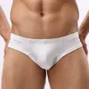 Slip Sexy respirant taille basse pour hommes, sous-vêtements avec poche bombée, Boxer à la mode, culotte douce, couleur unie, tenue de Club de fête