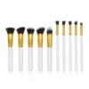 Makeup Smures 10pcs Zestaw pędzla premium narzędzie obejmują syntetyczne Kabuki Cosmetics Foundation Bending Blush Eyeliner Twarz proszek