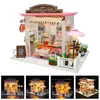 Arquitectura/casa DIY Casa de DIY para muñecas casa de muñecas en miniatura con muebles casa de madera juguetes en miniatura para niños año regalo de Navidad C M 231123