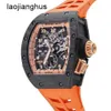 Richardmills Watch Swiss Automatic Watches Richars Carbon Fiber Tpt Rose Gold Asian Edition Rm004v3 Limited Mens