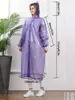 1pc PVC معطف واق من المطر ، ومقاوم للرياح مقاومة للماء معطف الماء مقنعين ، أزياء Rainwear للتخييم المشي لمسافات طويلة الصيد