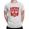 Herr t -skjortor transformator robot tshirt autobots symbol grundläggande polyester skjorta fritid män tee design stor försäljning