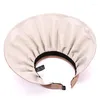 Breda randen hattar sommarkapslar kvinnors sol strandhandband uv skydd damer tomma topp gorras förpackbar solcreen diskette capwide