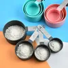 Stainless steel measuring cup and spoon set kitchen graduated measuring spoon for household baking