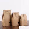 Gift Wrap 2 Styles Retro Tea Box Kraft Paper Packaging Small Handbag With Round Window Wholesale Lx4274 Drop Delivery Home Garden Fe Dh9Hp