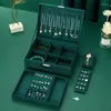 Schmuckbeutel WEJEBOX Rosa Flanell Box Boite A Bijou Organizer Halskette Ohrring Ring Boxen Aufbewahrung für Frauen Geschenke