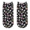 Frauen Socken und Männer Unisex 3D Schädel Mode Kurzes weibliches Meias Casual Print Harajuku Individuality Party Geschenk