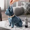 Bouledogue français tirelire tirelire figurine décorations pour la maison boîte de rangement de pièces de monnaie support jouet enfant cadeau tirelire chien pour enfants 20277p