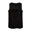 Herr Tank Tops Pup Band-Smoker Logo Top Sleeveless T-shirt Summer Bodybuilding T-shirt T-shirts för män