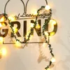 Outros suprimentos de festa de evento 1m LED Rattan Rose Flor String String Light Garland Wedding Decoration Birthday Valentine Day Flowers para a Tabela 230422