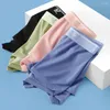 Cuecas homem bulge bolsa boxer briefs roupa interior de seda respirável calcinha troncos masculino verão lingerie macia elástica