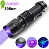 Portabel LED UV -ficklampa Ultraviolet Torch med zoomfunktion Mini UV Work Light Pet Urine Stains Detector Scorpion jakt