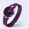 Montres-bracelets CMS Mode Femmes Rose Or Montre Japon Quartz En Acier Inoxydable Magnétique Bande De Maille Étanche Dames Montres