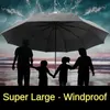 Guarda-chuvas à prova de vento forte super grande guarda-chuva dobrável totalmente automático para homens negócios à prova d 'água à prova de sol sombra uv grande 231123