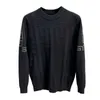 Men's autumn and winter new wool sweater thickened round neck long sleeved knitted sweater 1c