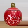 Decorazioni natalizie 60 cm all'aperto Natale gonfiabile palla decorata PVC gigante grandi palle grandi decorazioni per l'albero di Natale palla giocattolo senza luce 231123