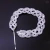 Hair Clips European And American Fashion Personality Exaggerated Rhinestone Dirty Braid Braided Hairpin Lady