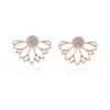 Stud Lotus Stud Earrings Flower Earring Lotus-Shaped Piercing Ear Ring For Women And Drop Delivery Jewelry Earrings Dhtgz