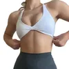 Bras CHRLEISURE Cross Back Sports Bra Women's Running Underwear with Chest Pad Naked Feeling Quick Drying Yoga Vest Thin Straps 231124