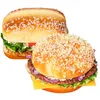 Party Decoration 2 Pcs PU Burgers Models Water Table Toys Props Shop Decors Desktop Ornaments Child Cosplay Accessories