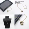 Pendant Necklaces Fashion Retro Baroque Heart Diamond Acrylic Pendant Women's Decorative Necklace