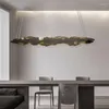 Żyrandole światła Postmodernistyczne nordyckie minimalistyczny salon bar restauracyjny kutego żelaza kryształ lampka luksusowa LEDing