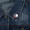 Brosches vintage emalj legering rund sol stiger havsvåg måne tecknad stift olje målning konst badge väska hatt jeans dekoration gåva