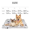 Canis Pens Winter Pet Dog Bed Mat Macio Fleece Filhote de Cachorro Cat Cobertor Colchão Camas Quentes Almofada de Dormir Canil para Cães Pequenos Médios Grandes 231124