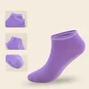 Chaussettes athlétiques femmes anti-dérapant chaussette trampoline yoga coton respirant court élasticité sport garçon fille à l'extérieur