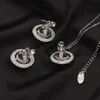 925 Gümüş Saplama Küpe Moda Uzay Araç Küpe Genç Kadın Mücevher Düğün Doğum Günü Hediyeleri Küpe Yüksek Sınıf Boncuklar Seviye Toptan Sevgi