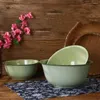 Bowls Retro Enamel Bowl 20Cm Basin Soup Noodle Plate Salad Mixing Kitchen Enamelware Vegetables