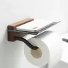 Toiletpapierhouders Houten toiletrolhouder Badkamer Muurbevestiging WC-papier Telefoonhouder Plank Handdoekrolplank Accessoires Rolhouder 231124