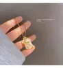 Kedjor färgglada l unikt design temperament clavicle chain kinesisk stil cheongsam hänge halsband för kvinnor gåva
