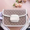 Mini bolsa em relevo com aba crossbody bolsa de ombro feminina bolsa pequena bolsa de lona couro genuíno carta clássica retro hardware destacável alça verde vermelha