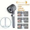 New Shower Head Water Saving High Pressure One-hand Control Switch Shower Knobs Adjust Water 3 Mode Showerhead SPA Massage Shower