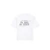 2023 Ny designer Womens T-skjorta avancerad skjorta Par T-shirt Rund halshylsa Rätt version Academy Print Lous Casual Dress