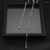 Цепи Корея Стальные ювелирные изделия 316L Ожерелье из нержавеющей цепи мужская мода серебряный цвет хип -хоп женщин