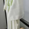 Lüks Tasarımcının Yeni Erkek ve Kadınlar Kısa Kollu Spor Giyim Seti Gömlek Kendi Kendine Tasarlanmış Yaz Yeşil Şimşek Bıçağı Baskı Çift Kısa Kollu T-Shirt Gevşek Fit
