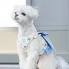 Obroże dla psów smyczy Pet Holder Vest BOW Anti Breaking luźne psa trakcja lina Teddy/pomoran 231124
